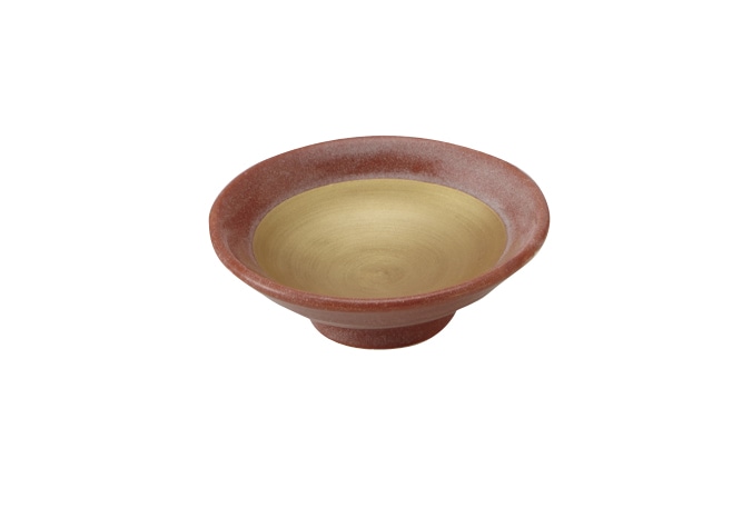 丸モ高木陶器 赤楽金彩千代口 4A199-24 1個（ご注文単位1個）【直送品】