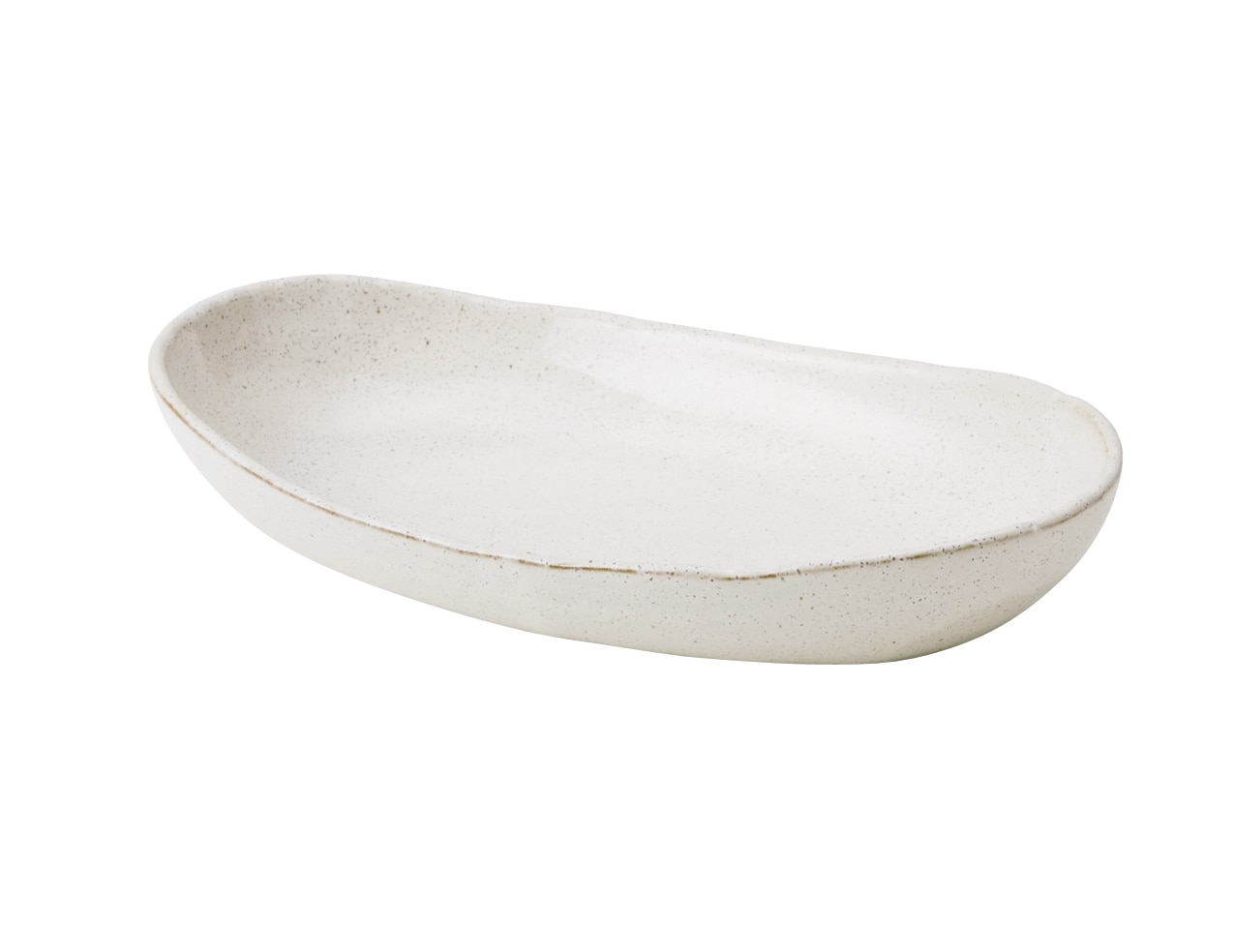 丸モ高木陶器 粉引楕円鉢 4A200-12 1個（ご注文単位1個）【直送品】