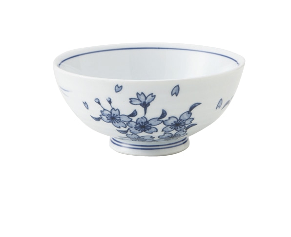 丸モ高木陶器 イングレ染付雲錦飯碗 4A201-03 1個（ご注文単位1個）【直送品】