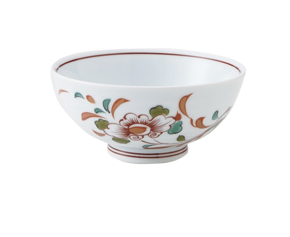丸モ高木陶器 錦草花飯碗 4A201-08 1個（ご注文単位1個）【直送品】