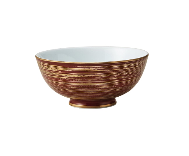 丸モ高木陶器 赤巻金渦飯碗 4A201-19 1個（ご注文単位1個）【直送品】