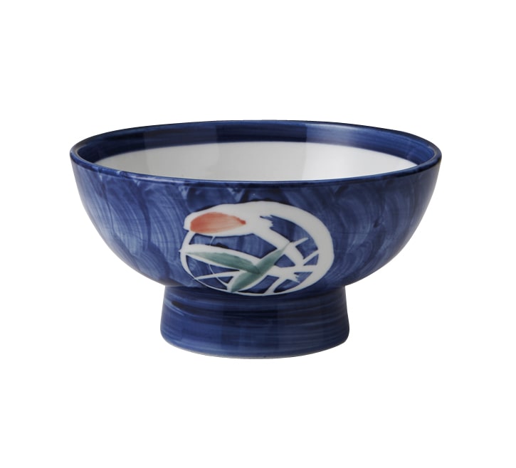 丸モ高木陶器 染付5寸高台鉢 4A202-10 1個（ご注文単位1個）【直送品】