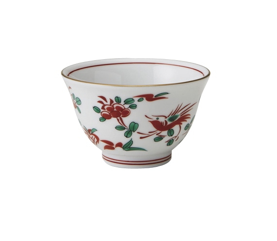 丸モ高木陶器 赤絵煎茶 4A205-08 1個（ご注文単位1個）【直送品】