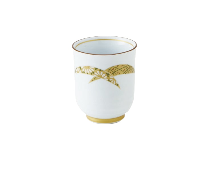 丸モ高木陶器 金銀扇長湯呑 4A205-29 1個（ご注文単位1個）【直送品】