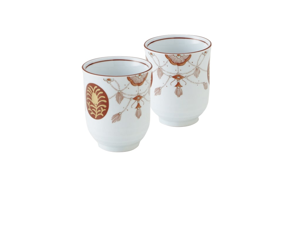 丸モ高木陶器 錦瓔珞長湯呑 4A205-30 1個（ご注文単位1個）【直送品】