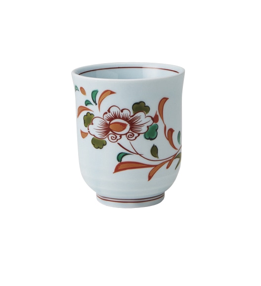 丸モ高木陶器 錦草花湯呑 4A206-04 1個（ご注文単位1個）【直送品】