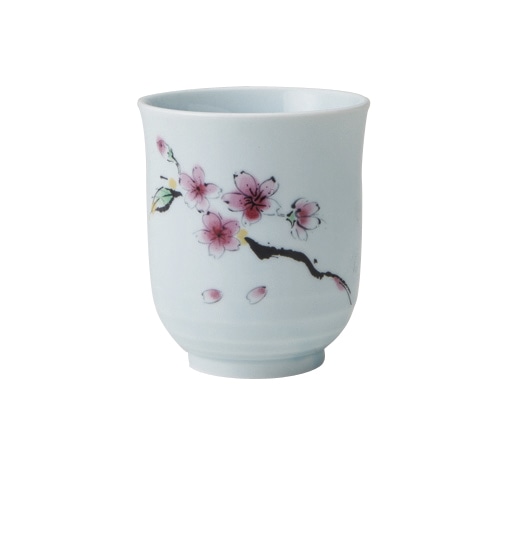 丸モ高木陶器 イングレ花鳥風月長湯呑 4A206-10 1個（ご注文単位1個）【直送品】