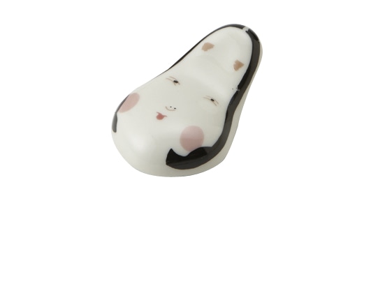 丸モ高木陶器 おかめ箸置 4A209-32 1個（ご注文単位1個）【直送品】