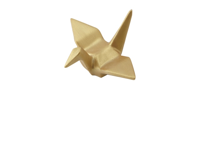 丸モ高木陶器 金彩鶴箸置 4A209-33 1個（ご注文単位1個）【直送品】