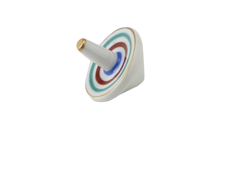 丸モ高木陶器 錦駒筋（赤、紺）こま 4A209-39 1個（ご注文単位1個）【直送品】