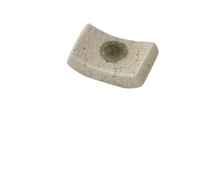 丸モ高木陶器 砂目緑長角箸置 4A209-43 1個（ご注文単位1個）【直送品】