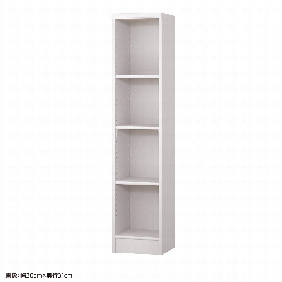 大洋 オーダーシェルフ ホワイトウッド NCオーダー1430 SR WW 幅300×奥行250×高さ1350(mm) 1台（ご注文単位1台）【直送品】