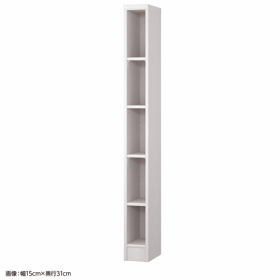 大洋 オーダーシェルフ ホワイトウッド NCオーダー1520 SR WW 幅200×奥行250×高さ1499(mm) 1台（ご注文単位1台）【直送品】