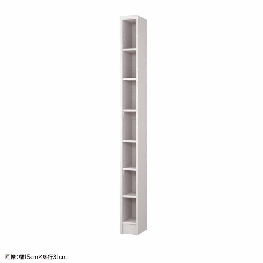 大洋 オーダーシェルフ ホワイトウッド NCオーダー1815 SR WW 幅150×奥行250×高さ1780(mm) 1台（ご注文単位1台）【直送品】