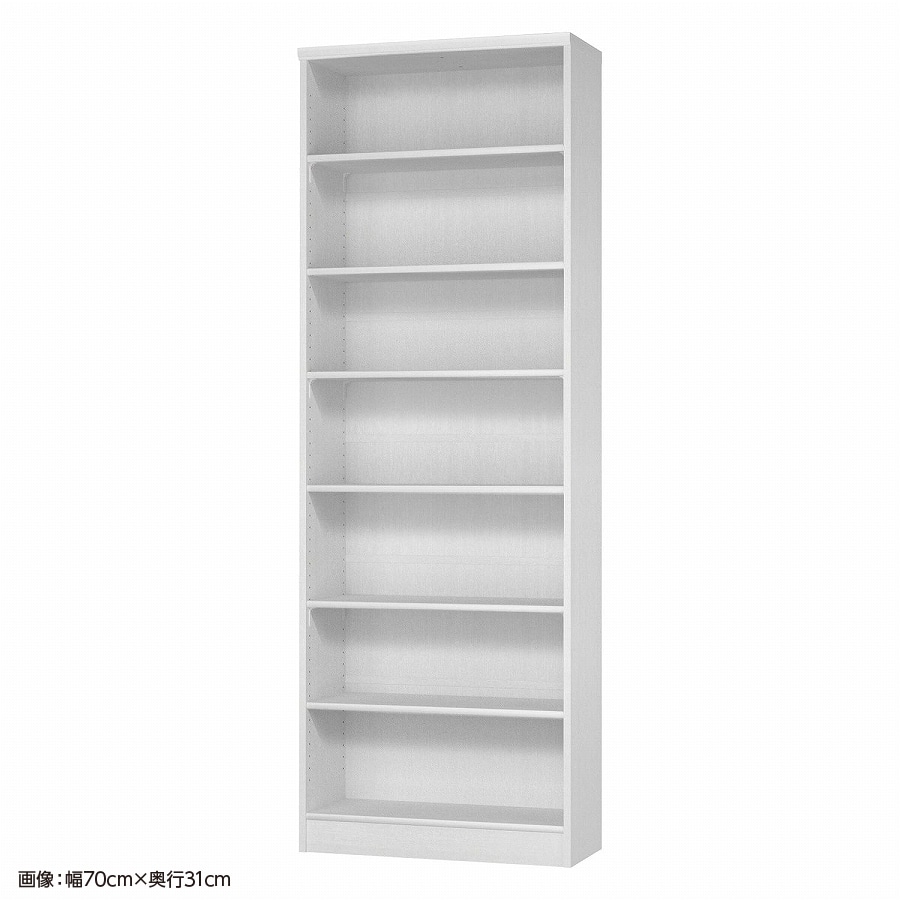 大洋 オーダーシェルフ ホワイトウッド NCオーダー2070 SR WW 幅700×奥行250×高さ2000(mm) 1台（ご注文単位1台）【直送品】