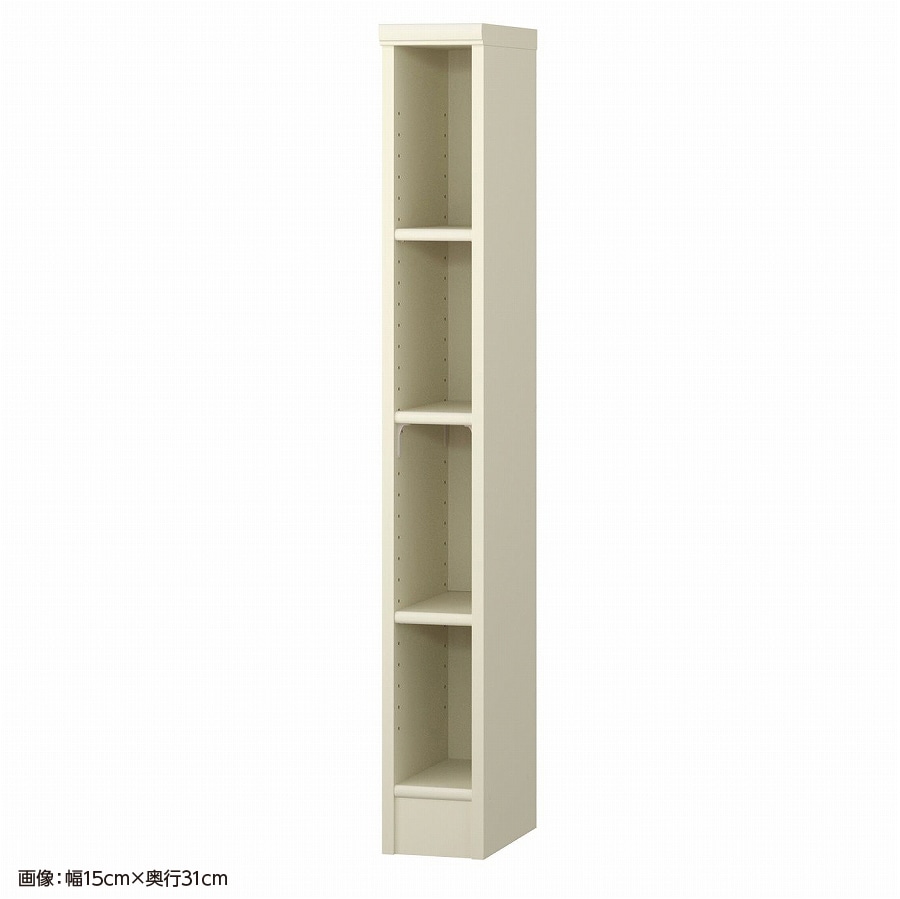 大洋 オーダーシェルフ ホワイト NCオーダー1215 SR WH 幅150×奥行250×高さ1170(mm) 1台（ご注文単位1台）【直送品】