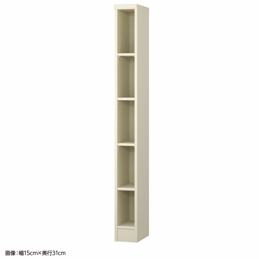 大洋 オーダーシェルフ ホワイト NCオーダー1515 SR WH 幅150×奥行250×高さ1499(mm) 1台（ご注文単位1台）【直送品】