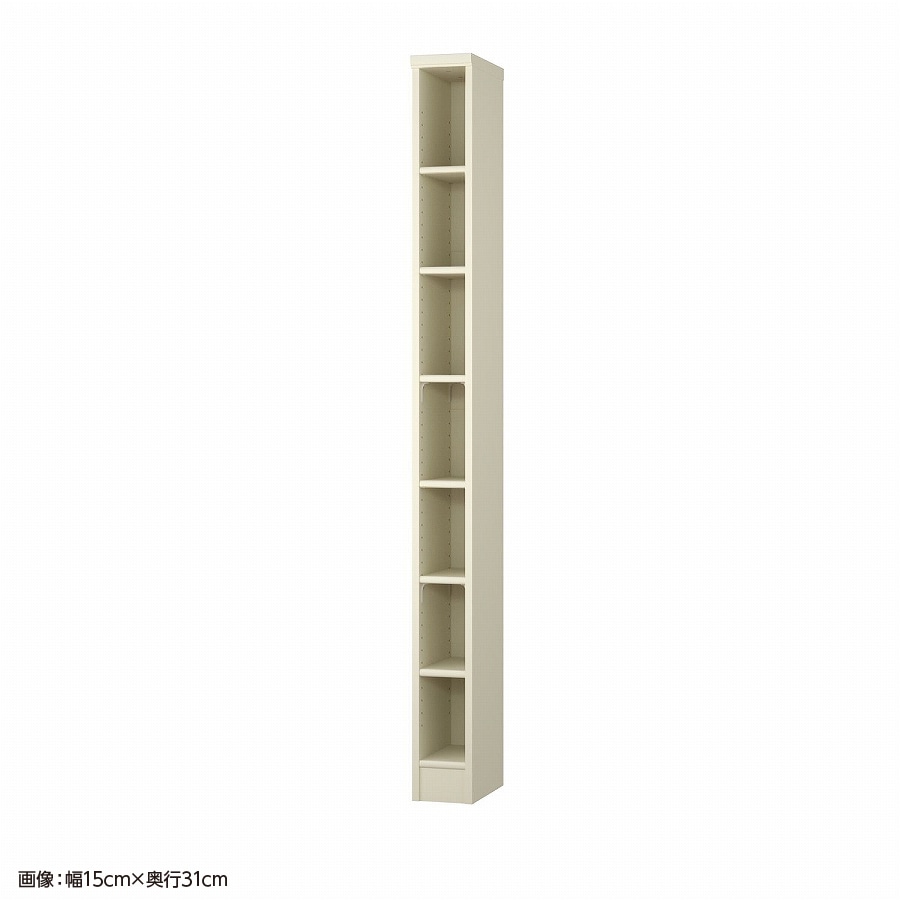 大洋 オーダーシェルフ ホワイト NCオーダー1815 SR WH 幅150×奥行250×高さ1780(mm) 1台（ご注文単位1台）【直送品】