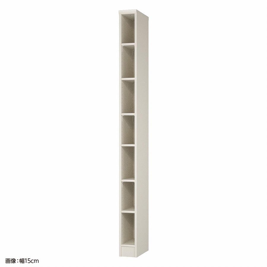 >大洋 オーダーシェルフ ホワイト NCオーダー2015 MD WH 幅150×奥行400×高さ2000(mm) 1台（ご注文単位1台）【直送品】