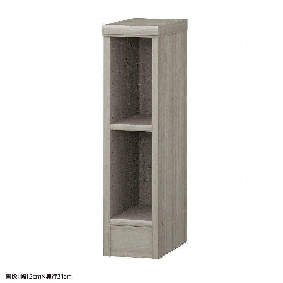 大洋 オーダーシェルフ グレーオーク NCオーダー6015 SR GO 幅150×奥行250×高さ600(mm) 1台（ご注文単位1台）【直送品】