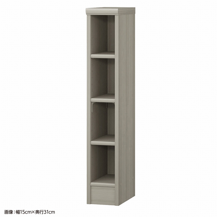 大洋 オーダーシェルフ グレーオーク NCオーダー9015 SR GO 幅150×奥行250×高さ881(mm) 1台(ご注文単位1台)【直送品】