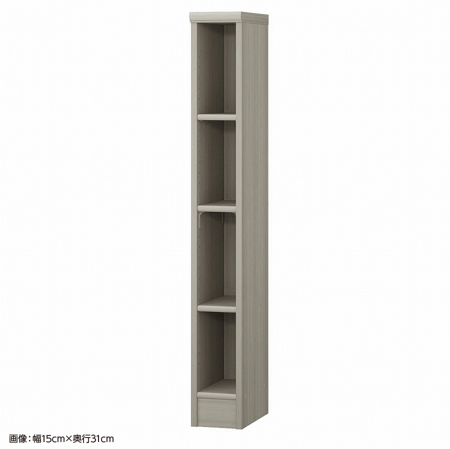 大洋 オーダーシェルフ グレーオーク NCオーダー1220 SR GO 幅200×奥行250×高さ1170(mm) 1台(ご注文単位1台)【直送品】