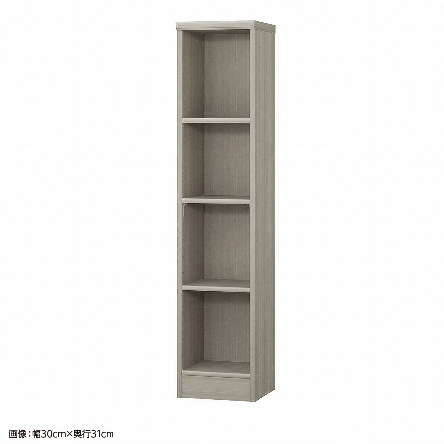 大洋 オーダーシェルフ グレーオーク NCオーダー1430 SR GO 幅300×奥行250×高さ1350(mm) 1台(ご注文単位1台)【直送品】