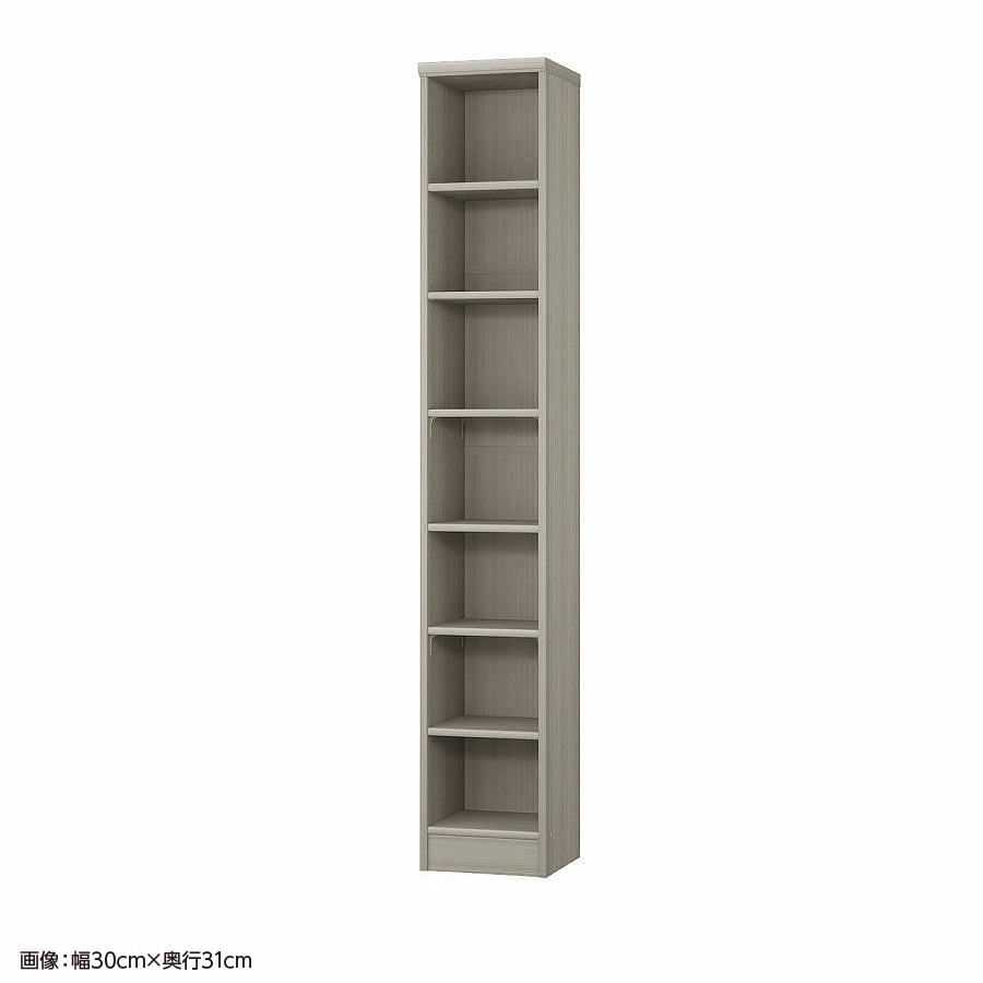 大洋 オーダーシェルフ グレーオーク NCオーダー1825 SR GO 幅250×奥行250×高さ1780(mm) 1台(ご注文単位1台)【直送品】