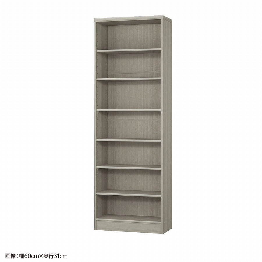 大洋 オーダーシェルフ グレーオーク NCオーダー1860 SR GO 幅600×奥行250×高さ1780(mm) 1台（ご注文単位1台）【直送品】