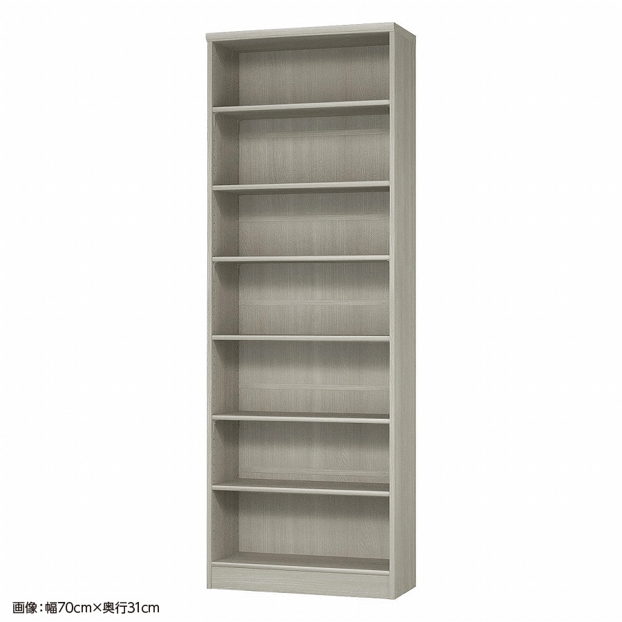 大洋 オーダーシェルフ グレーオーク NCオーダー2065 SR GO 幅650×奥行250×高さ2000(mm) 1台(ご注文単位1台)【直送品】