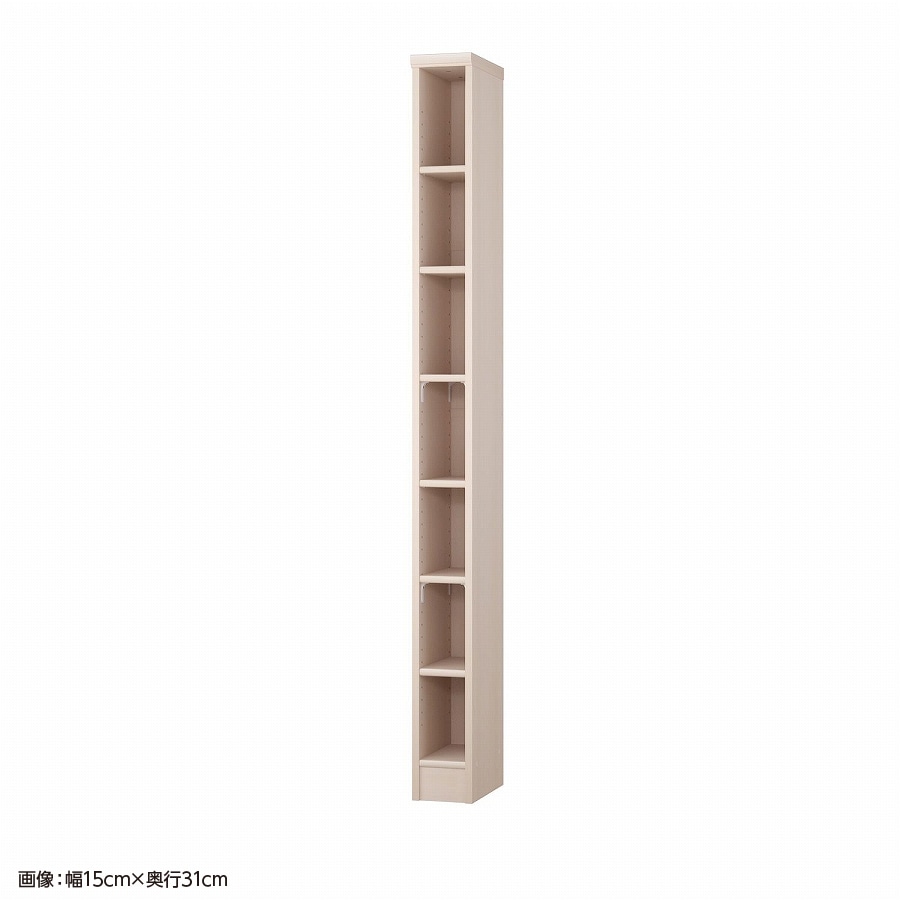 大洋 オーダーシェルフ ライトナチュラル NCオーダー1815 SR LN 幅150×奥行250×高さ1780(mm) 1台(ご注文単位1台)【直送品】