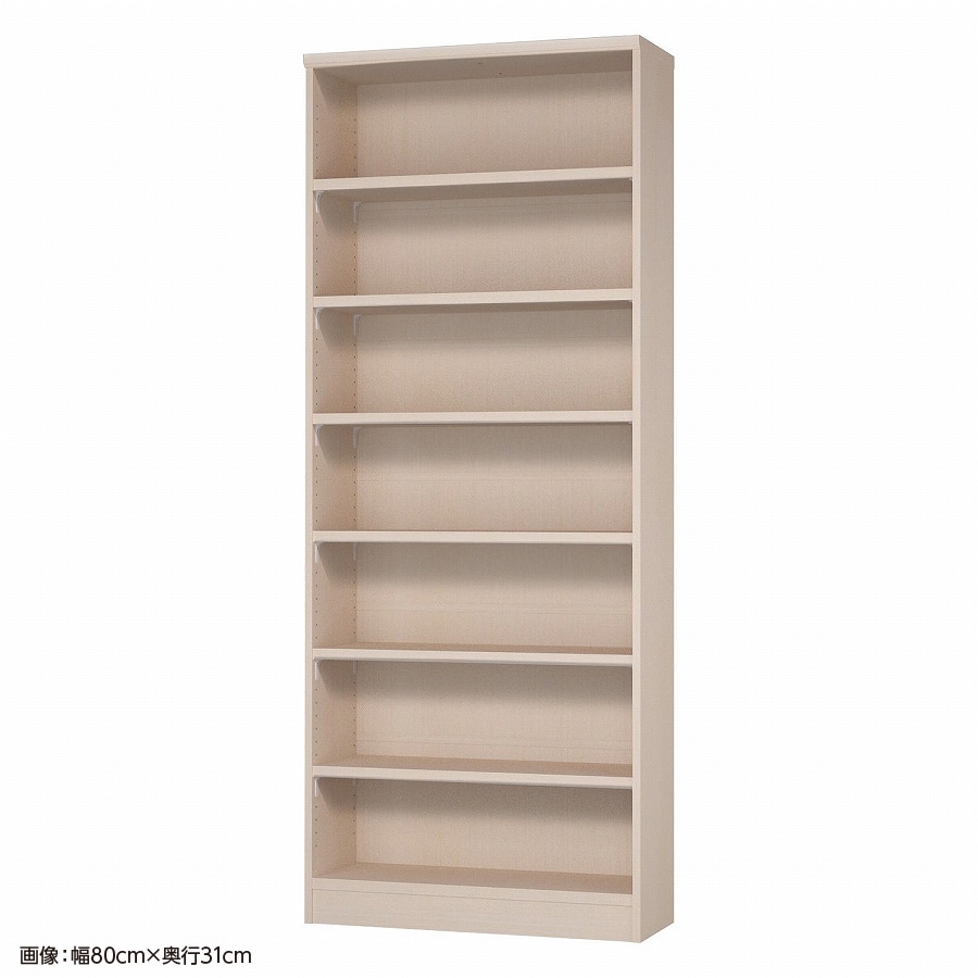 >大洋 オーダーシェルフ ライトナチュラル NCオーダータフ2080 SR LN 幅800×奥行250×高さ2000(mm) 1台（ご注文単位1台）【直送品】