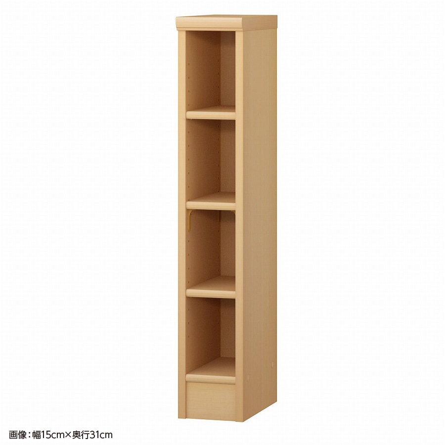 大洋 オーダーシェルフ ペアナチュラル NCオーダー9015 SR PN 幅150×奥行250×高さ881(mm) 1台（ご注文単位1台）【直送品】