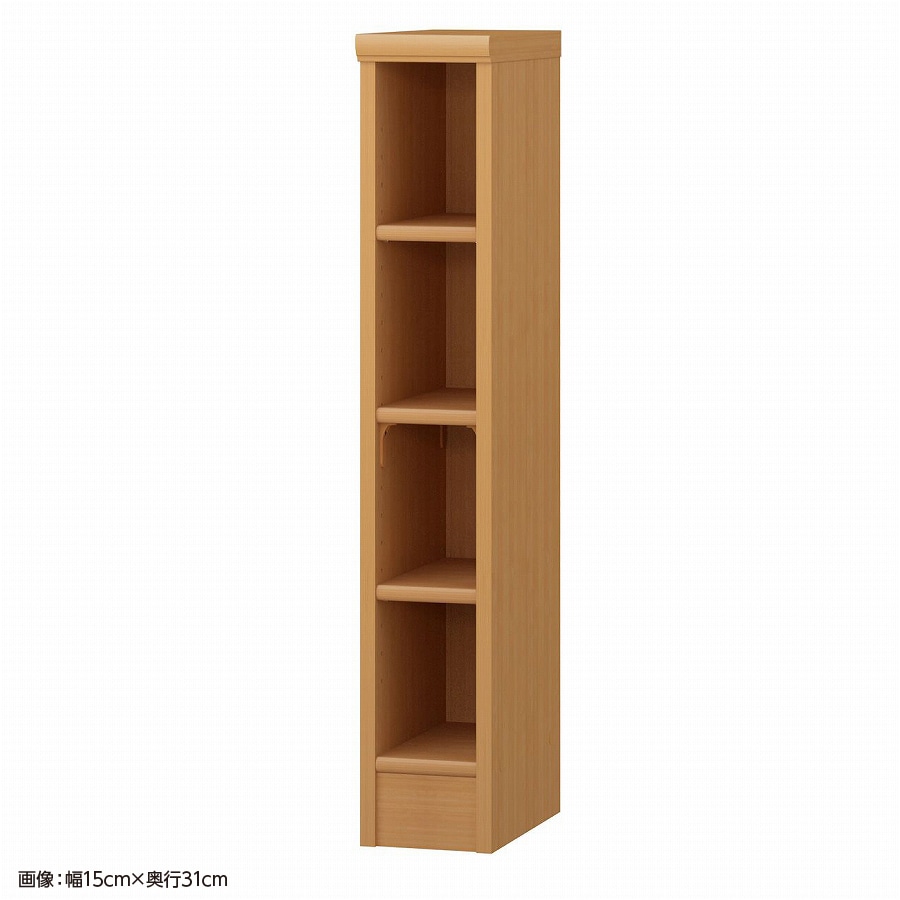 大洋 オーダーシェルフ ミディアムブラウン NCオーダー9015 SR MB 幅150×奥行250×高さ881(mm) 1台（ご注文単位1台）【直送品】