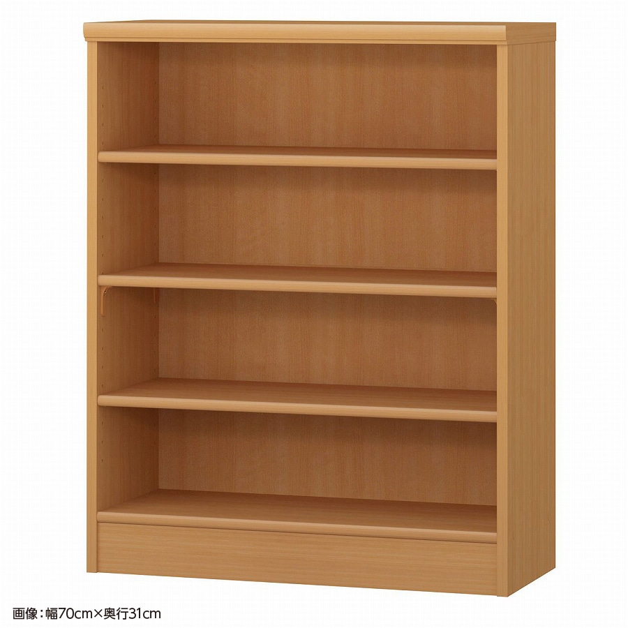 大洋 オーダーシェルフ ミディアムブラウン NCオーダー9070 SR MB 幅700×奥行250×高さ881(mm) 1台(ご注文単位1台)【直送品】