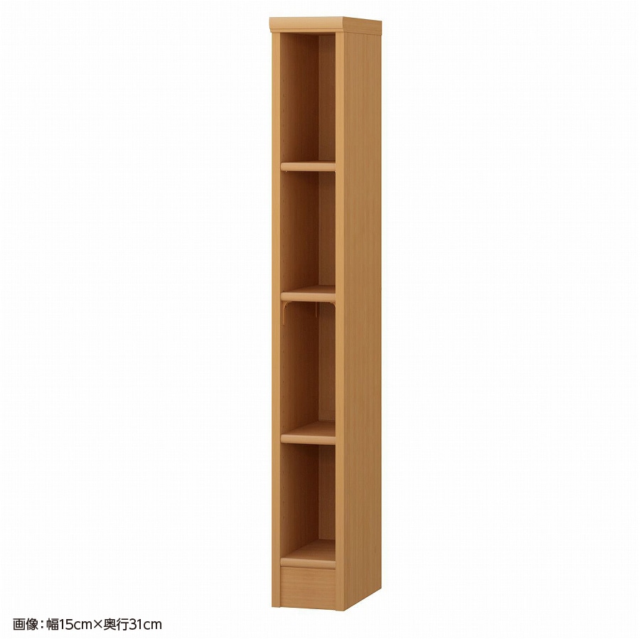 大洋 オーダーシェルフ ミディアムブラウン NCオーダー1220 SR MB 幅200×奥行250×高さ1170(mm) 1台(ご注文単位1台)【直送品】