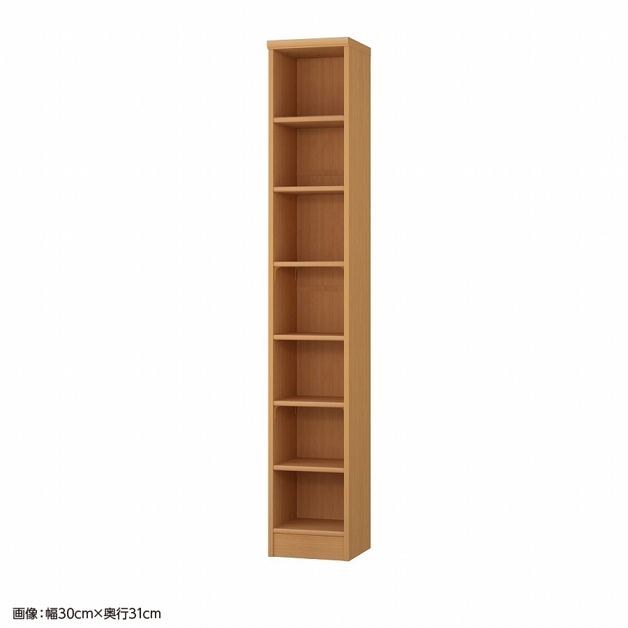 大洋 オーダーシェルフ ミディアムブラウン NCオーダー1830 SR MB 幅300×奥行250×高さ1780(mm) 1台（ご注文単位1台）【直送品】