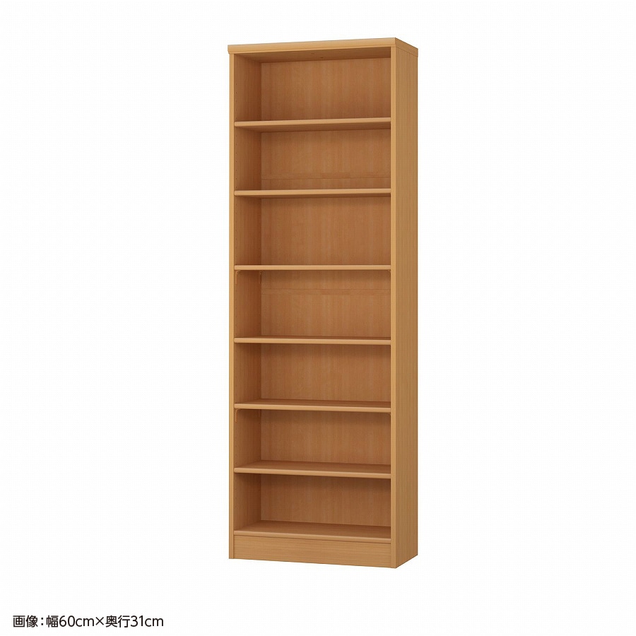 大洋 オーダーシェルフ ミディアムブラウン NCオーダー1860 SR MB 幅600×奥行250×高さ1780(mm) 1台(ご注文単位1台)【直送品】