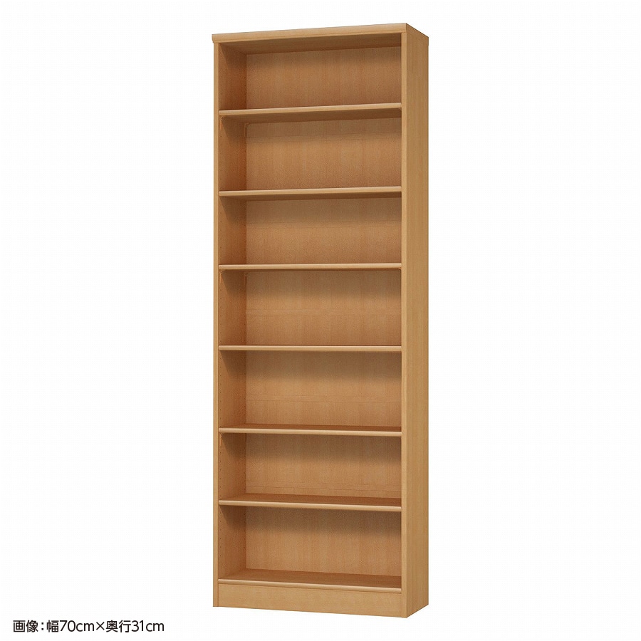 大洋 オーダーシェルフ ミディアムブラウン NCオーダー2065 SR MB 幅650×奥行250×高さ2000(mm) 1台(ご注文単位1台)【直送品】