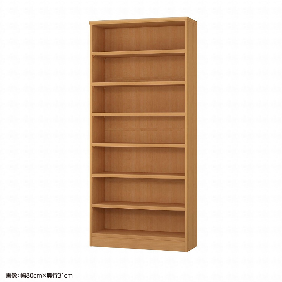 >大洋 オーダーシェルフ ミディアムブラウン NCオーダータフ1880 SR MB 幅800×奥行250×高さ1780(mm) 1台(ご注文単位1台)【直送品】