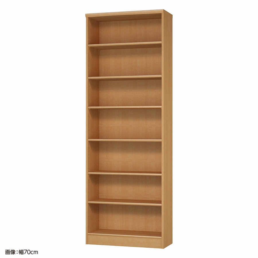 >大洋 オーダーシェルフ ミディアムブラウン NCオーダー2070 R MB 幅700×奥行310×高さ2000(mm) 1台（ご注文単位1台）【直送品】