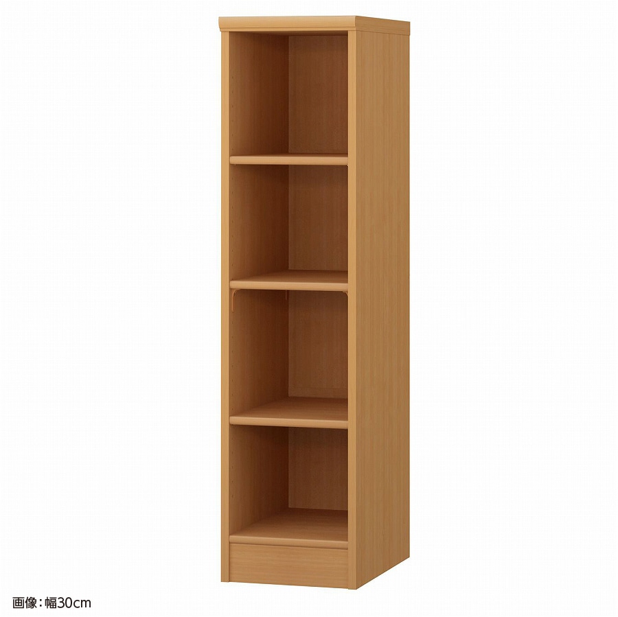 大洋 オーダーシェルフ ミディアムブラウン NCオーダー1230 D MB 幅300×奥行460×高さ1170(mm) 1台(ご注文単位1台)【直送品】