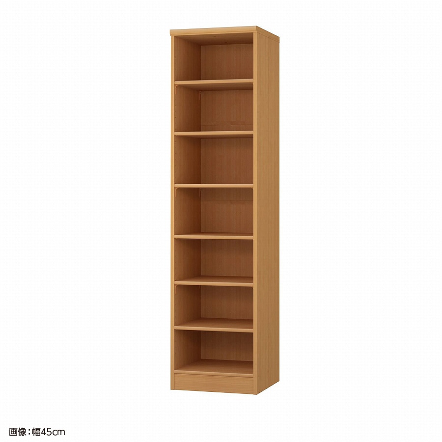 大洋 オーダーシェルフ ミディアムブラウン NCオーダー1840 D MB 幅400×奥行460×高さ1780(mm) 1台(ご注文単位1台)【直送品】