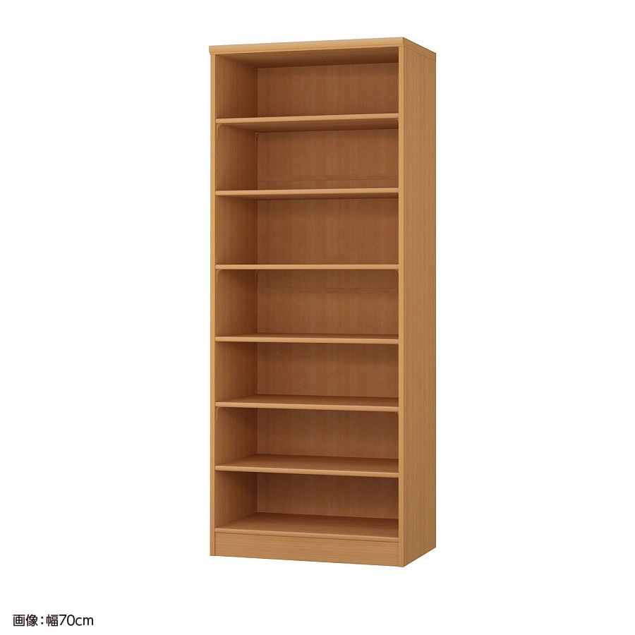 大洋 オーダーシェルフ ミディアムブラウン NCオーダー1865 D MB 幅650×奥行460×高さ1780(mm) 1台（ご注文単位1台）【直送品】