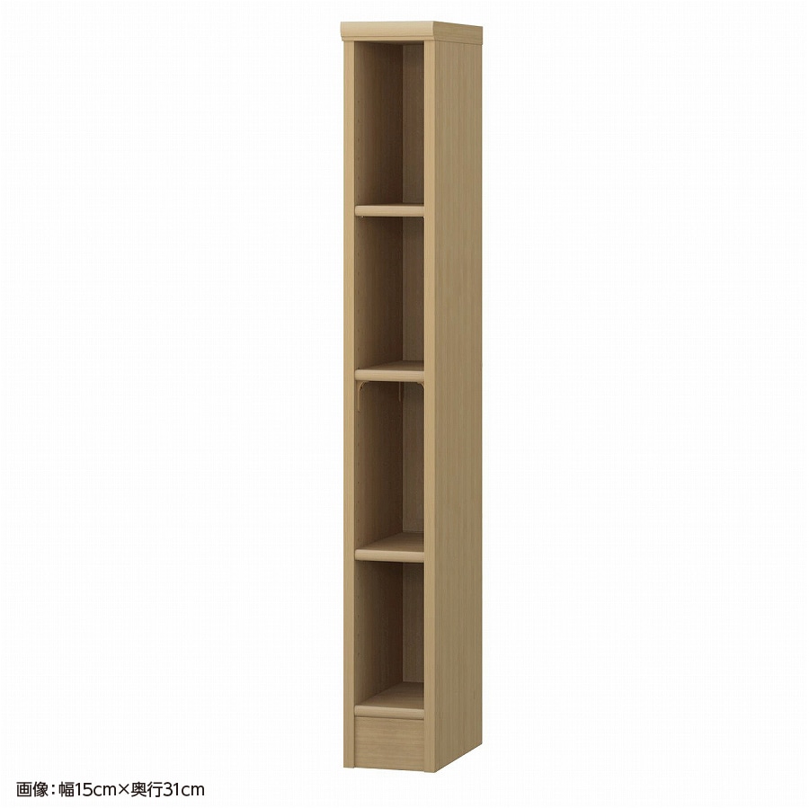 大洋 オーダーシェルフ スモーキーブラウン NCオーダー1215 SR SMB 幅150×奥行250×高さ1170(mm) 1台(ご注文単位1台)【直送品】