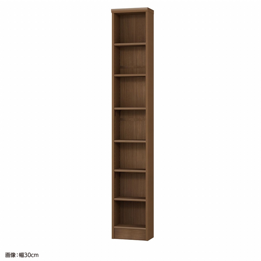 大洋 オーダーシェルフ ウォールナットブラウン NCオーダー1830 S WB 幅300×奥行190×高さ1780(mm) 1台(ご注文単位1台)【直送品】