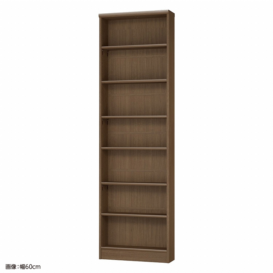 大洋 オーダーシェルフ ウォールナットブラウン NCオーダー2060 S WB 幅600×奥行190×高さ2000(mm) 1台(ご注文単位1台)【直送品】