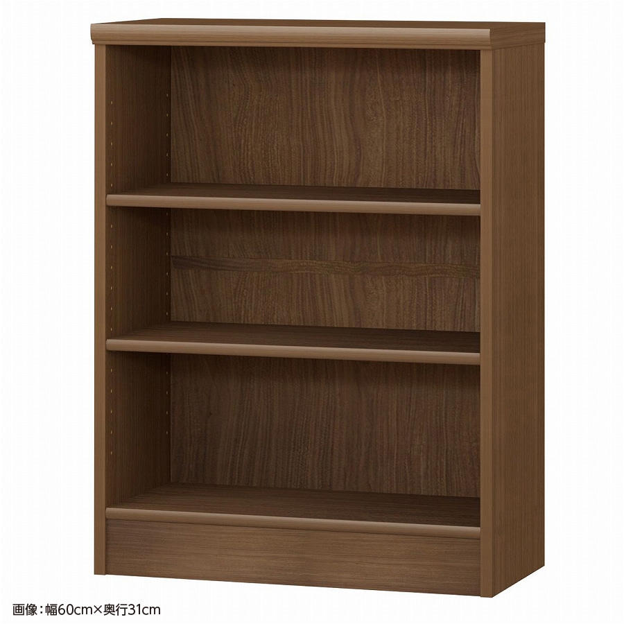 大洋 オーダーシェルフ ウォールナットブラウン NCオーダー8055 SR WB 幅550×奥行250×高さ800(mm) 1台(ご注文単位1台)【直送品】