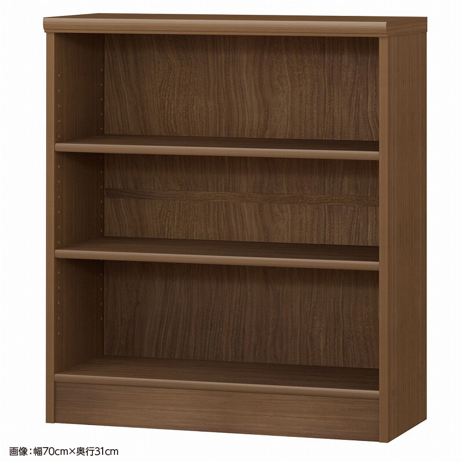 大洋 オーダーシェルフ ウォールナットブラウン NCオーダー8070 SR WB 幅700×奥行250×高さ800(mm) 1台(ご注文単位1台)【直送品】