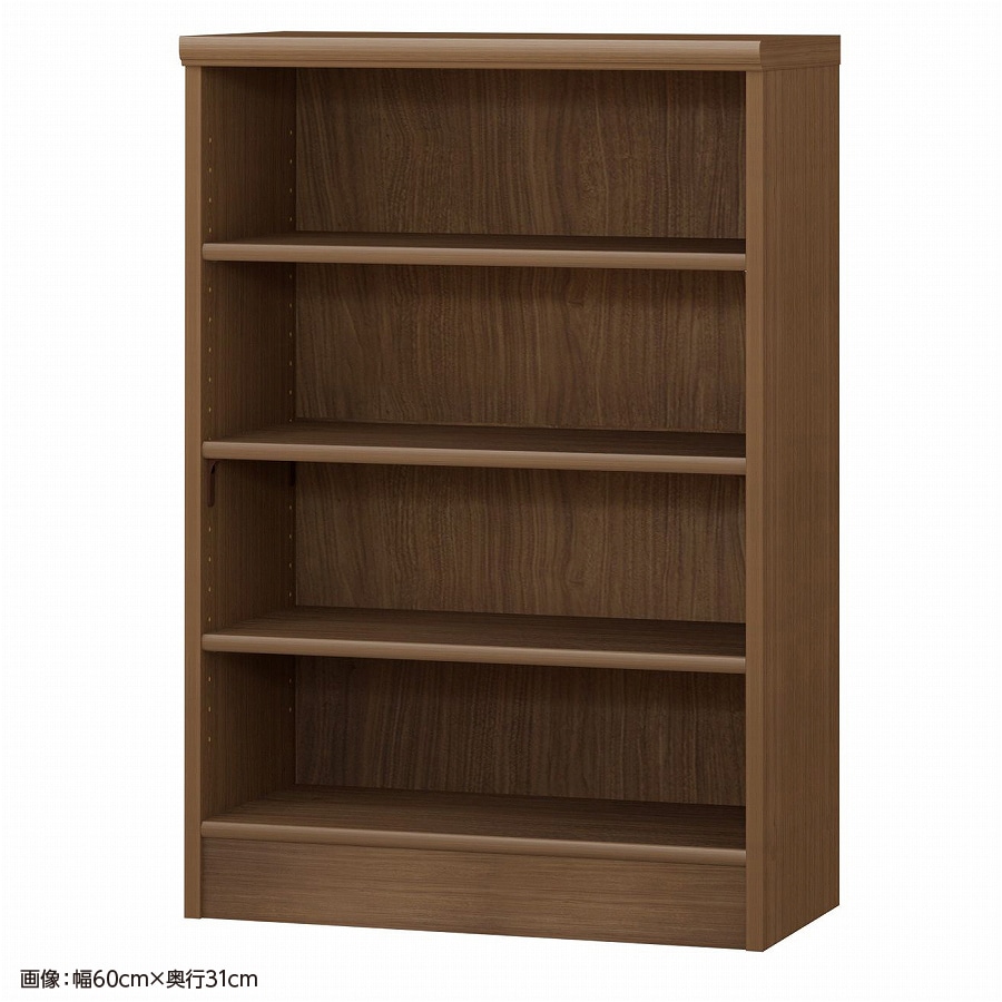 大洋 オーダーシェルフ ウォールナットブラウン NCオーダー9060 SR WB 幅600×奥行250×高さ881(mm) 1台(ご注文単位1台)【直送品】